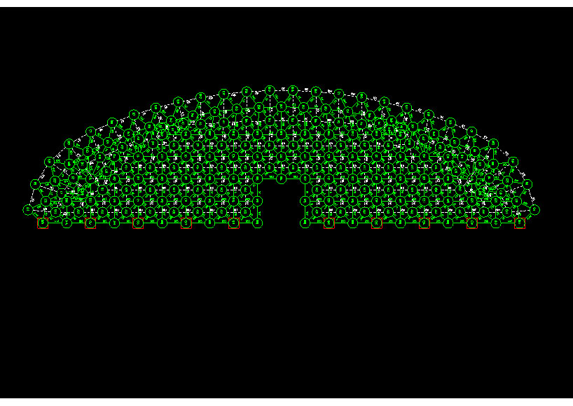 郴州锡林浩特91跨，1000米长干煤棚网架设计